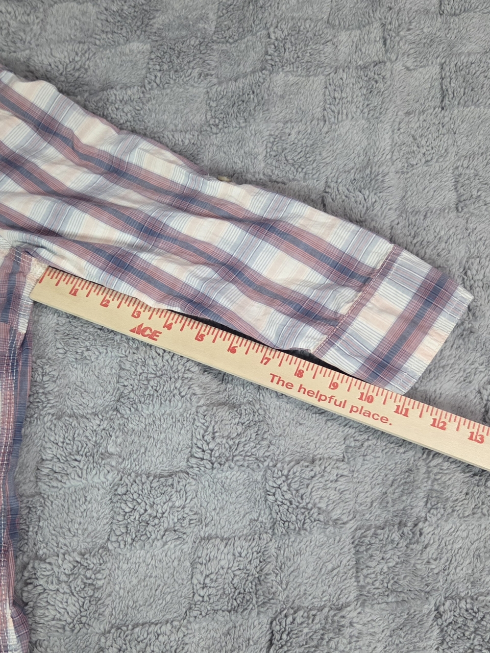 Carhartt Girls Plaid Button-Down Shirt in Pink and Blue Size S - Picture 10 of 16